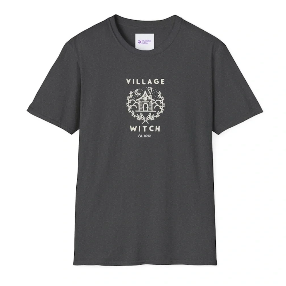 Village Witch Salem 1692 Halloween Unisex Softstyle T-Shirt Brand New Size Small - Picture 6 of 10